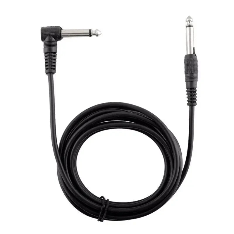 2 PACK 10FT Electric Patch Cord Guitar Amplifier Amp Cable Right Angle 90 Degree