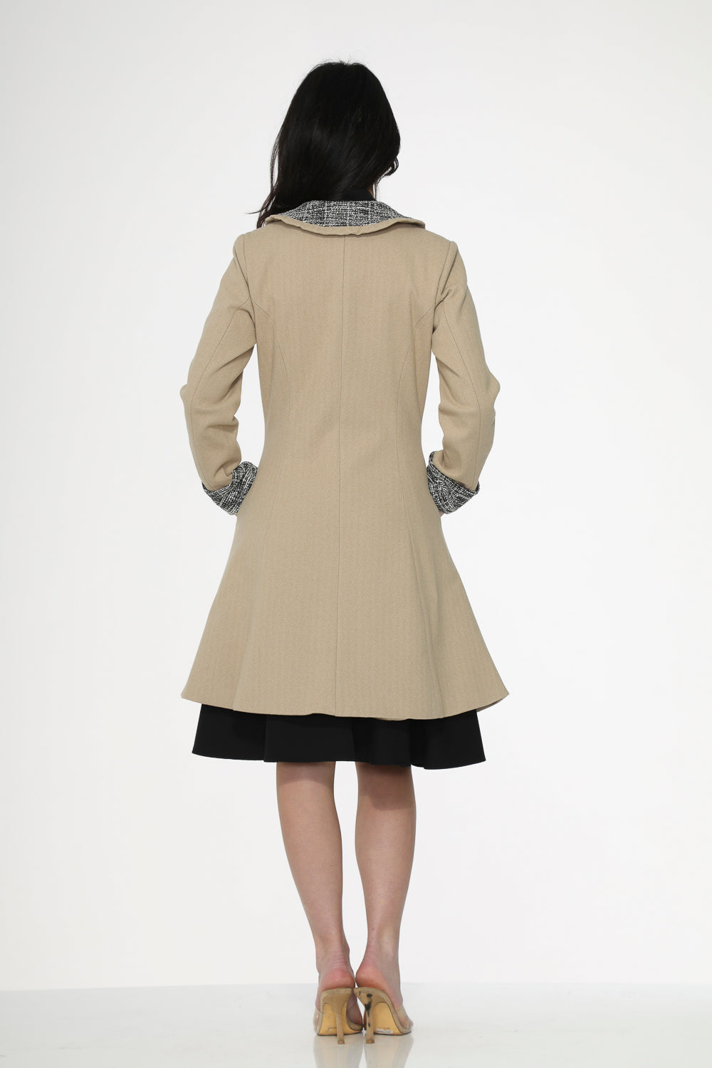34520 Camel Swing Coat