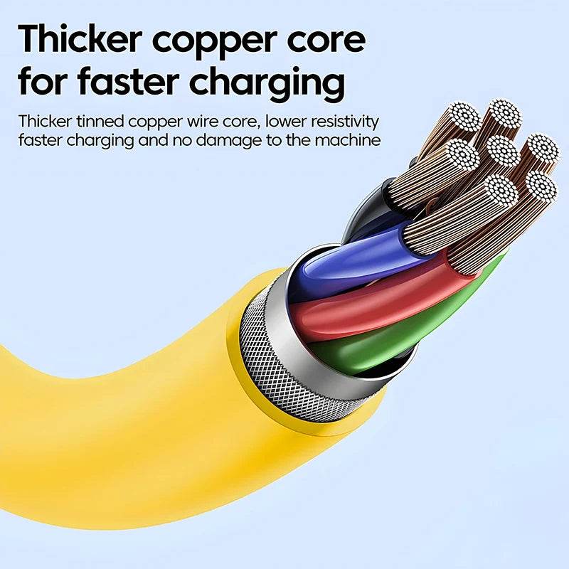 65W Quick Charger Spring USB Cable – Fast Charging Durable Cord (65W USB cable)