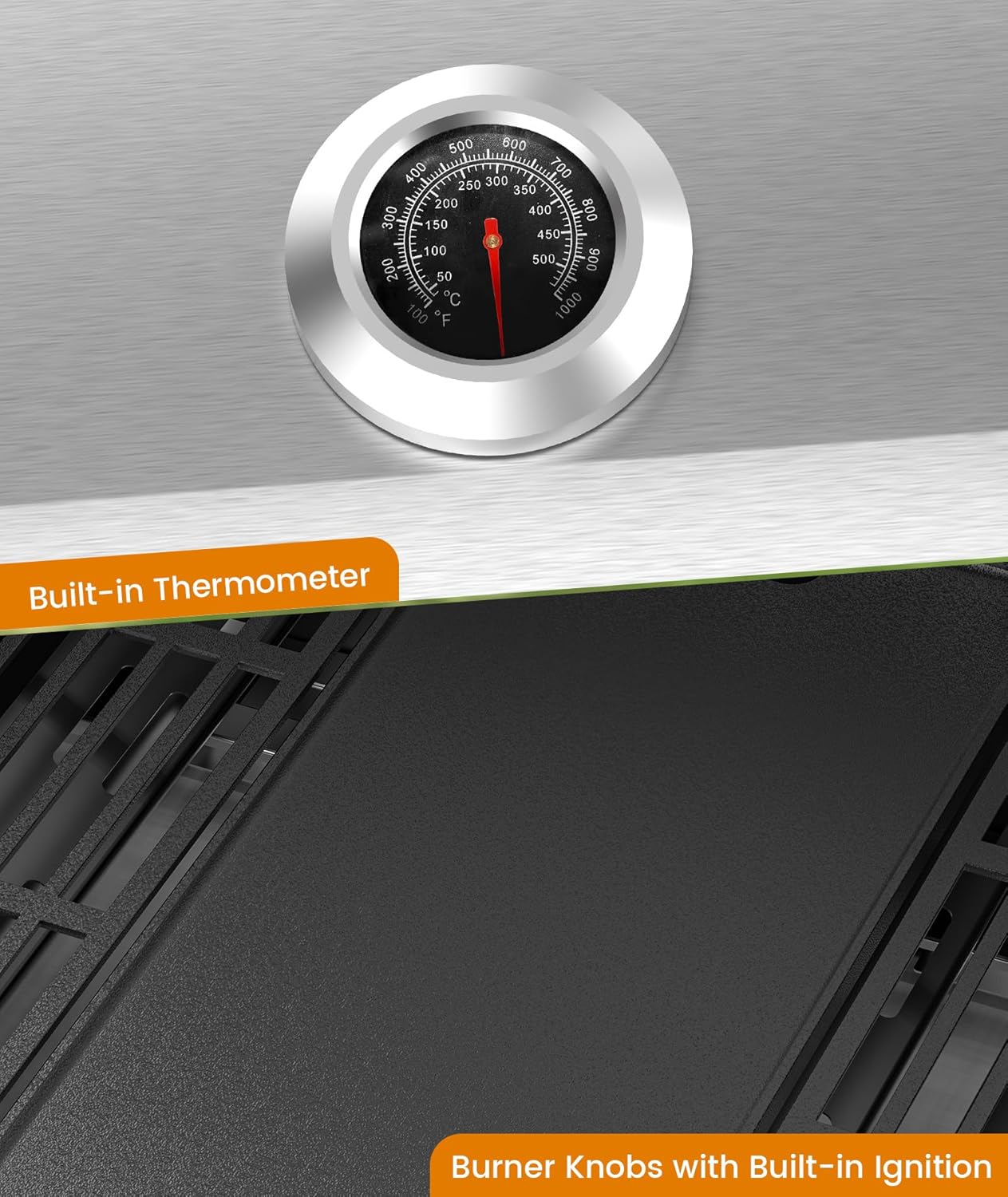 3 & 4-Burner Propane Gas Grills with Side Burners, for Outdoor Cooking, BBQ, Patio, Camping