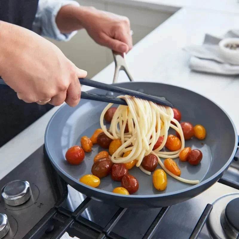 2-in-1 Nylon Flip Tongs & Spatula | Egg & Steak Turner Tongs