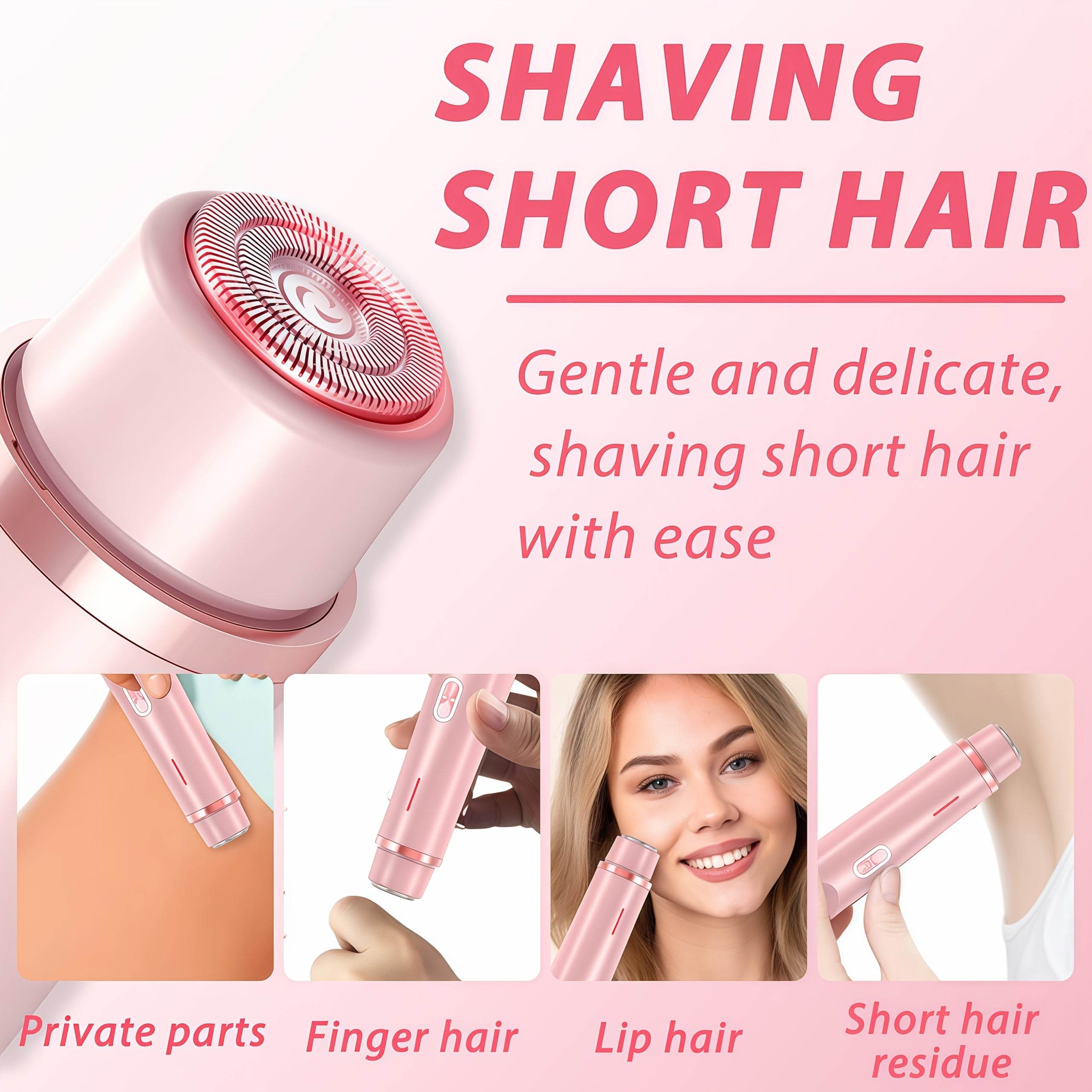 2-in-1 Bikini Line & Facial Trimmer for Women – Gentle, Precise Hair Removal