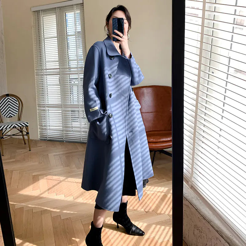 2020 Autumn Winter Women's Luxury Cashmere Coat