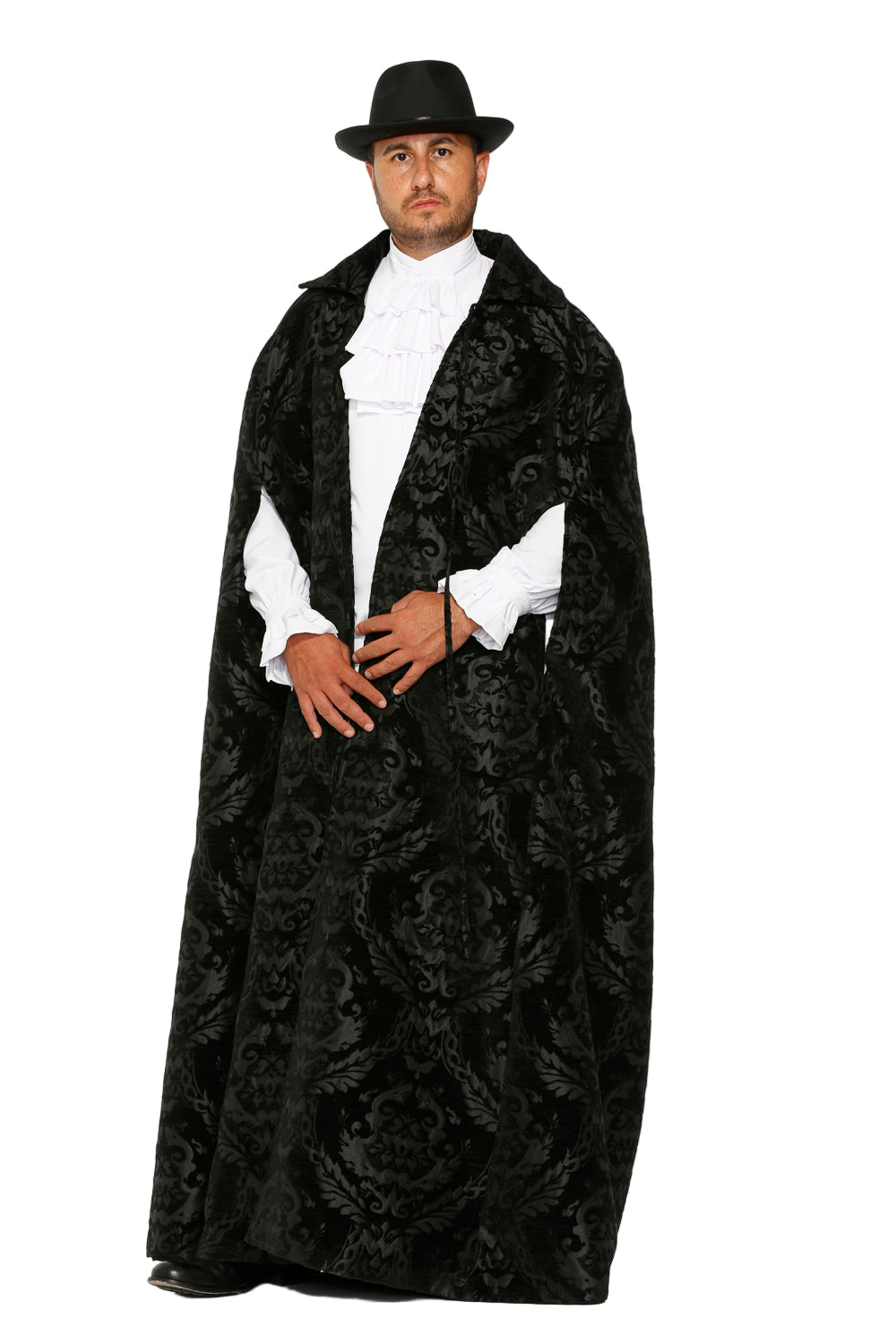 90110 Black Brocade Men's Cape