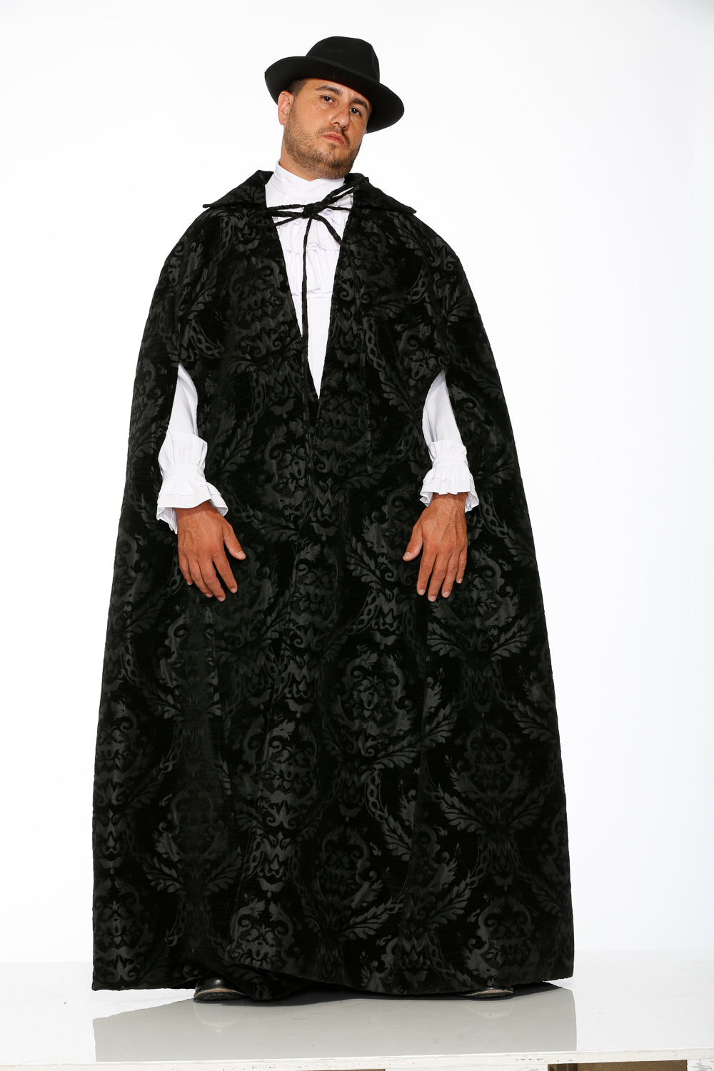 90110 Black Brocade Men's Cape