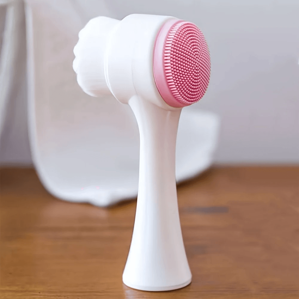 3D Silicone Face Cleansing Brush Dual-Sided Exfoliator
