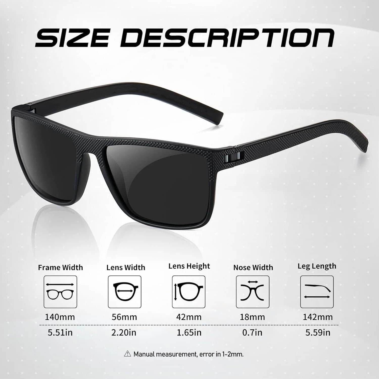 3-Pack Polarized Sunglasses – UV400 Anti-Glare Shades for Men & Women