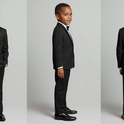 BLACK SUIT FOR Children's BOY CHURCH OR SCHOOL PICTURE