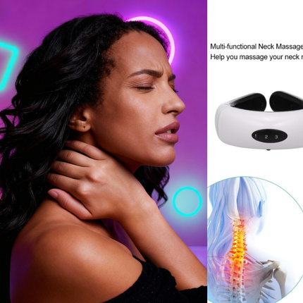 New Neck and back Massager Device Electric Muscle Vibration Stimulation Relaxation Instrument For Neck and back care