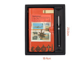 Orange red black card suit / A6