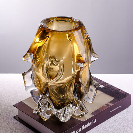 Creative Crystal Glass Vase Flower Arrangement Art Ornaments