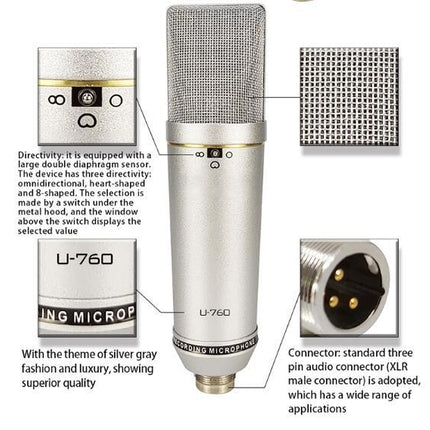 SKU87 Professional Capacitor Anchor Recording K Song Live Microphone