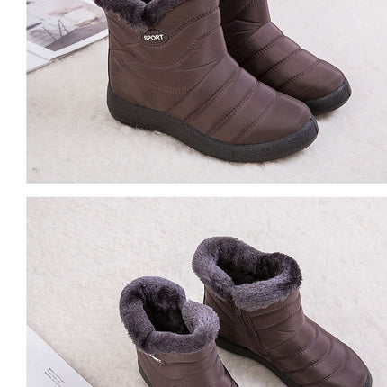 Winter Fashion Plus Size Women Plus Velvet Long Snow Boots
