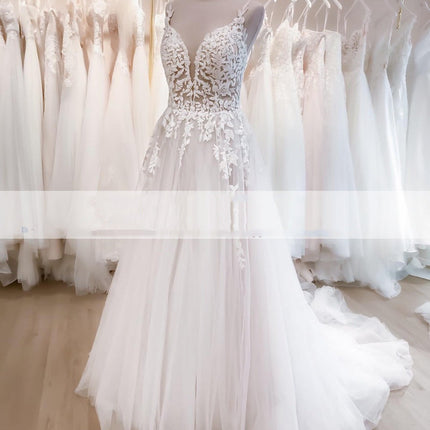 Wedding Dress European And American Decal Long Lace