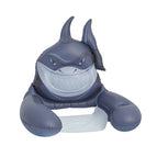 Dark blue whale with net seat / 85x76cm