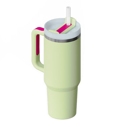 40oz Insulated Tumbler With Handle & Straw – Stainless Steel Vacuum Coffee Cup | Perfect Gift