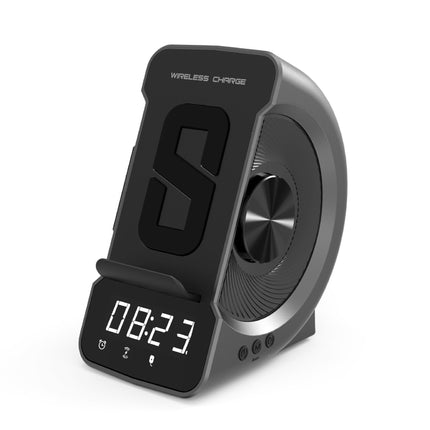 Mobile Phone Holder Wireless Charging Bluetooth Clock Speaker