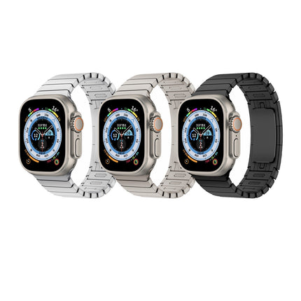 Suitable For Smartwatch 8 Stainless Steel Strap Bow Buckle IWatch Metal Watch Band