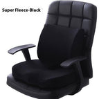Flannel Combination Black / Seat cushion backrest cushion