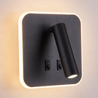 With 14wled Warm Light / B204 Square Black