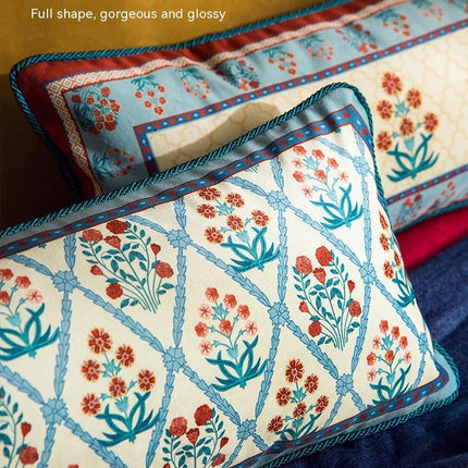 Retro Affordable Luxury Sofa Strip Bed Pillow