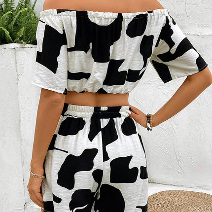 European And American Summer Women's Casual Shorts Suit Two-piece Set