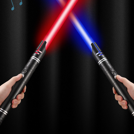 Children's Luminous Toys Star Wars Light Sword Metal Handle Exciting Light Sword 14 Colors Two-in-one Spot Straight