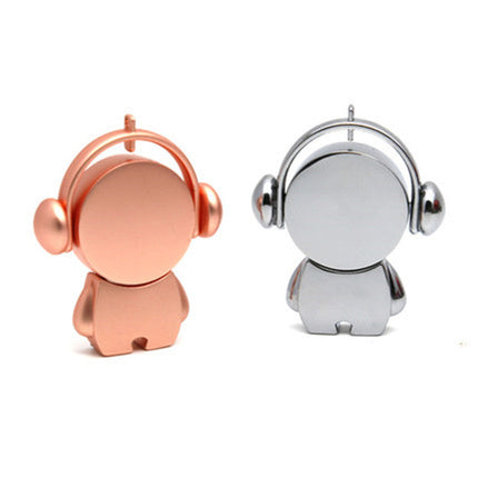 Creativity Personalized Car Metal Musician Cartoon USB