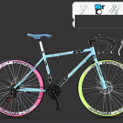 Road Race Variable Speed Solid Tire Double Disc Brake Bicycle