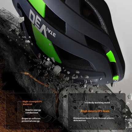 Bicycle Helmet Full Boud Edage Belt Fly Net Unisex Breathable Integrated Mountain Bike Riding Head