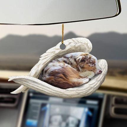 Car Pendant Sleeping Dog Angel Home Decor Acrylic Showcase Hanging Ornaments For Doors
