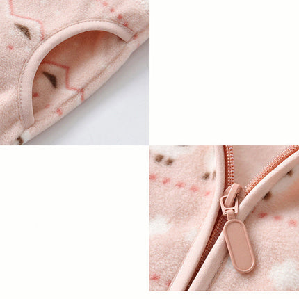 Baby Cartoon Polar Fleece Jacket Thin Long Sleeve
