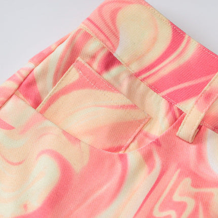 Women's Fashion Printed Loose Casual Flare Pants