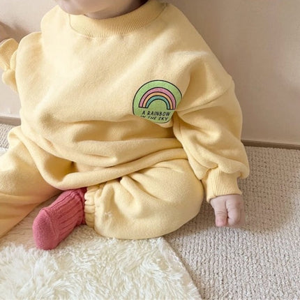Children's Sweater Set Pullover Top Pants Casual Fashion Sportswear