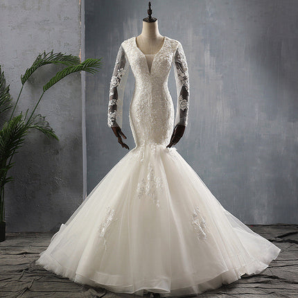 Wedding Dress Trailing Is Thin And Slim French Mermaid Skirt