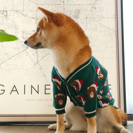 Sweater Dog Festive Festival Red New Year Greeting