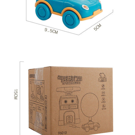 Children's Inertial Power Balloon Car Toy Aerodynamic Scooter Car Educational Experiment Creative Toy