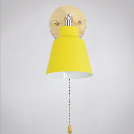 Macaron Bedside Lampshade Wooden Zipper