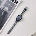 Small lattice black white / 38mm