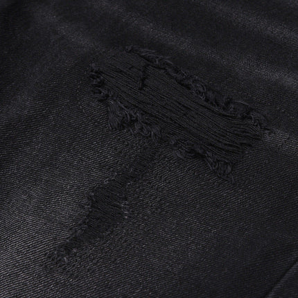 Men's Washed Old Torn Jeans
