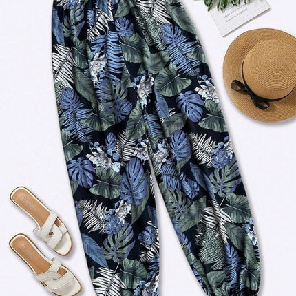 Comfort Casual Printed Ankle Banded Pants Loose Sports Versatile Sweatpants