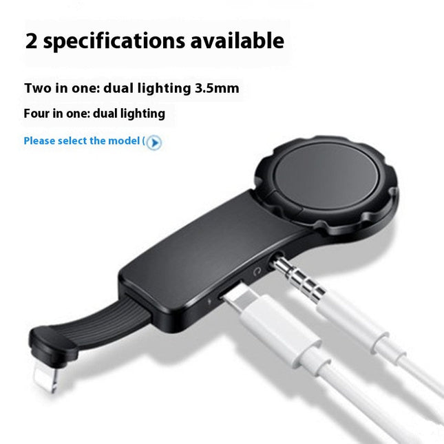 Creative Fastening Ring Charging Music Audio Adapter Cable