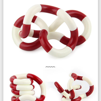 Twisted Ring Fidget Magic Trick Rope Tange Fidget Toy Creative DIY Winding Leisure Education Stress Relief Decompression Toy