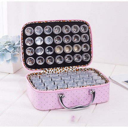 Novel With Bottle 56 Grid Diamond Painting Sub-diamond Bag Storage Bottle Carrying Case Suitcase