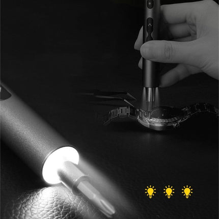 Transparent Gray Box Rechargeable Demounter Screwdriver Set
