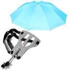 Grey / Sky blue umbrella