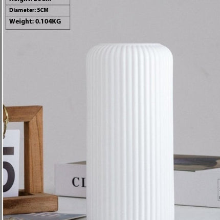 Modern Minimalist Ceramic Vase Morandi Wide Mouth Dry Desktop TV Cabinet Flower Arrangement Decoration