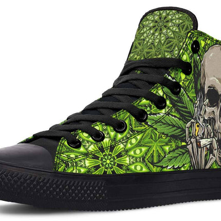 Printed Couple High Top Canvas Shoes