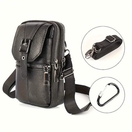 Men’s Genuine Leather Waist Bag Wallet