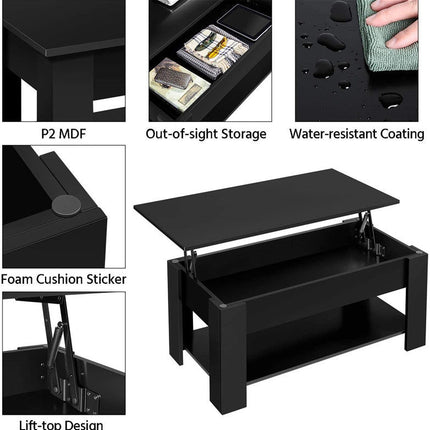 Living Room Lifting Coffee Table Plate Type Tea Table
